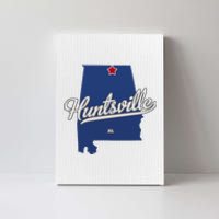 Huntsville Alabama Al Map Canvas