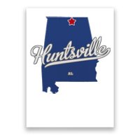 Huntsville Alabama Al Map Poster