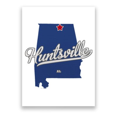 Huntsville Alabama Al Map Poster