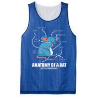 Humorous Animal Anatomy Rat Body Part For Rodent Lovers Meaningful Gift Mesh Reversible Basketball Jersey Tank