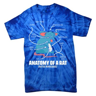 Humorous Animal Anatomy Rat Body Part For Rodent Lovers Meaningful Gift Tie-Dye T-Shirt