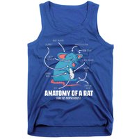 Humorous Animal Anatomy Rat Body Part For Rodent Lovers Meaningful Gift Tank Top