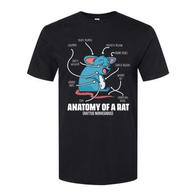 Humorous Animal Anatomy Rat Body Part For Rodent Lovers Meaningful Gift Softstyle CVC T-Shirt