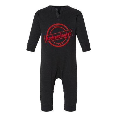 Humorous Archaeologist Archaeology Meaningful Gift Infant Fleece One Piece