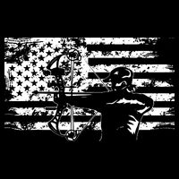 Hunting Archer American Flag Bowhunting Hunter Men City Backpack