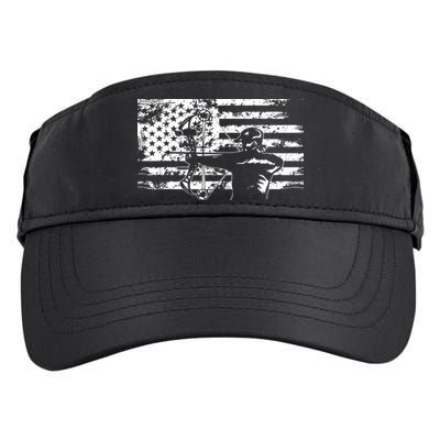 Hunting Archer American Flag Bowhunting Hunter Men Adult Drive Performance Visor