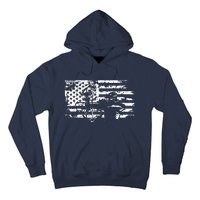 Hunting Archer American Flag Bowhunting Hunter Men Hoodie