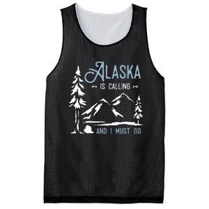 Hiking Adventure Alaska Is Calling And I Must Go Alaska Mesh Reversible Basketball Jersey Tank