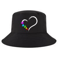 Heart Autism Awareness Love Puzzle Simple Idea Autism Family Cool Comfort Performance Bucket Hat