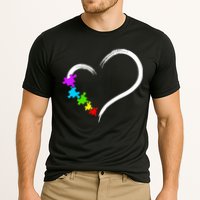 Heart Autism Awareness Love Puzzle Simple Idea Autism Family Cooling Performance Crew T-Shirt