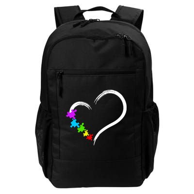 Heart Autism Awareness Love Puzzle Simple Idea Autism Family Backpack