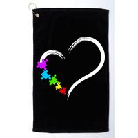 Heart Autism Awareness Love Puzzle Simple Idea Autism Family Golf Towel