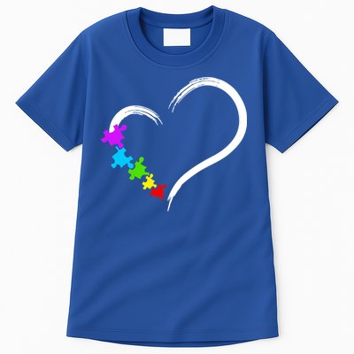 Heart Autism Awareness Love Puzzle Simple Idea Autism Family Tall T-Shirt