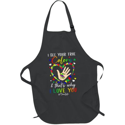 Heart Autism Awareness Month Support Momlife Autistic Child Apron