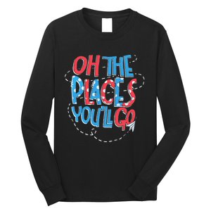 Hot Air Balloon Oh The Places You’Ll Go When You Read Long Sleeve Shirt