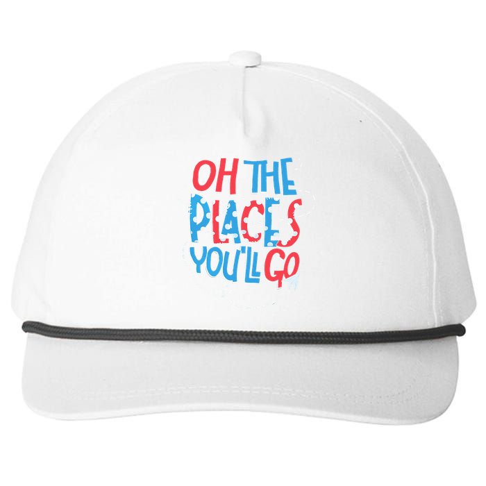 Hot Air Balloon Oh The Places You’Ll Go When You Read Snapback Five-Panel Rope Hat