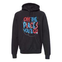 Hot Air Balloon Oh The Places You’Ll Go When You Read Premium Hoodie