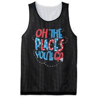 Hot Air Balloon Oh The Places You’Ll Go When You Read Mesh Reversible Basketball Jersey Tank