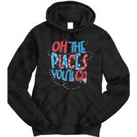 Hot Air Balloon Oh The Places You’Ll Go When You Read Tie Dye Hoodie