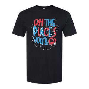 Hot Air Balloon Oh The Places You’Ll Go When You Read Softstyle CVC T-Shirt