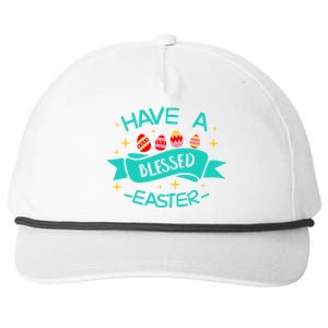 Have A Blessed Easter Blessings Jesus Christ Resurrection Gift Snapback Five-Panel Rope Hat