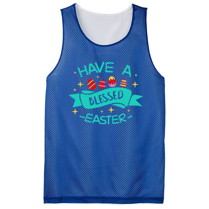 Have A Blessed Easter Blessings Jesus Christ Resurrection Gift Mesh Reversible Basketball Jersey Tank