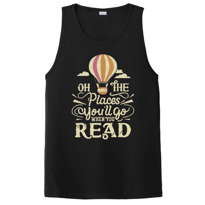 Hot Air Balloon Oh The Places You’Ll Go When You Read PosiCharge Competitor Tank