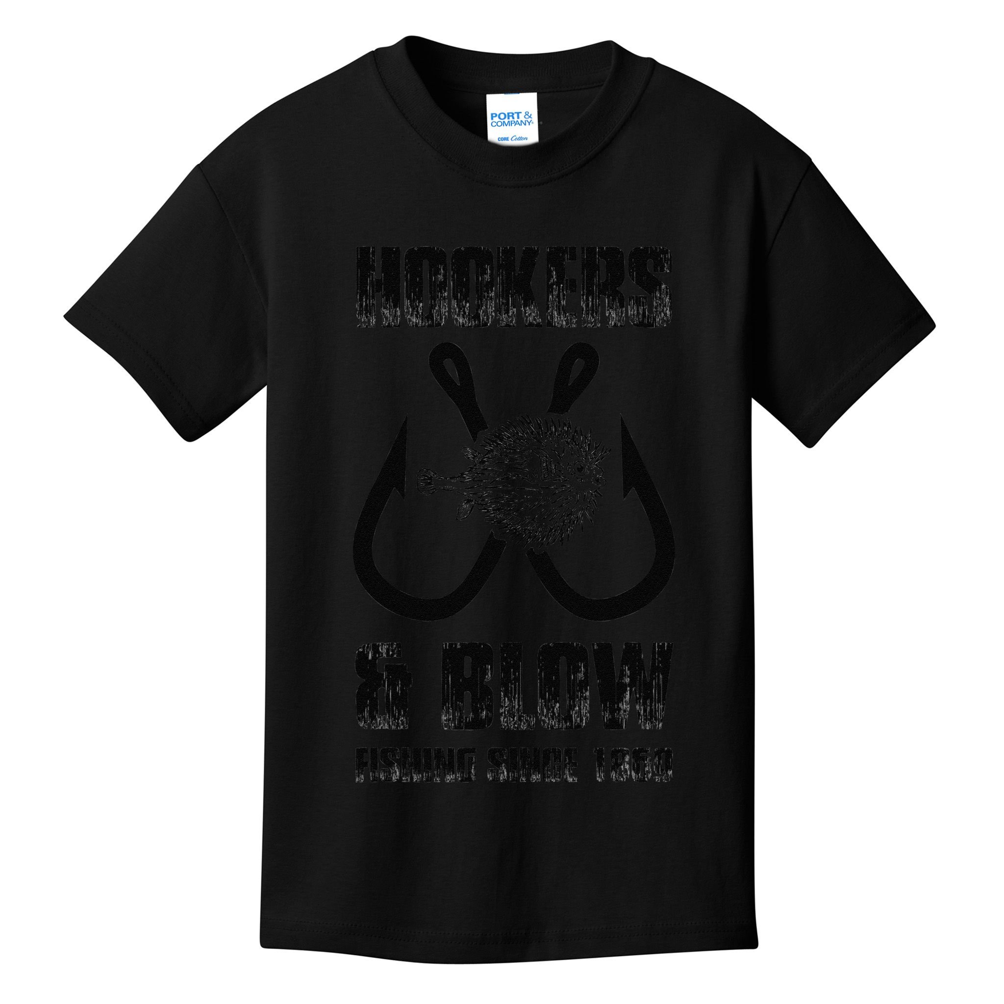 Hooker And Blow Fishing Since 1869 Kids T-Shirt
