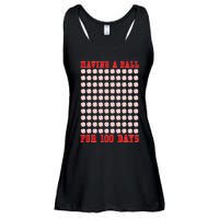 Having A Ball For 100 Days Of School 100th Baseball Ladies Essential Flowy Tank