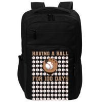 Having A Ball For 100 Day Of School 100th Days Baseball Impact Tech Backpack