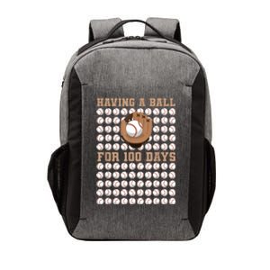 Having A Ball For 100 Day Of School 100th Days Baseball Vector Backpack