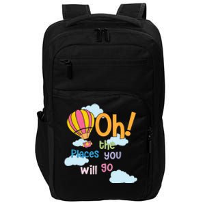 Hot Air Balloon Oh The Places You’Ll Go When You Read Impact Tech Backpack