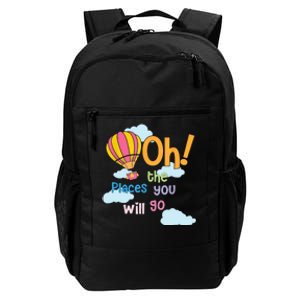 Hot Air Balloon Oh The Places You’Ll Go When You Read Daily Commute Backpack