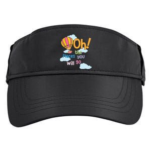 Hot Air Balloon Oh The Places You’Ll Go When You Read Adult Drive Performance Visor