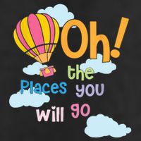 Hot Air Balloon Oh The Places You’Ll Go When You Read Adult Drive Performance Visor