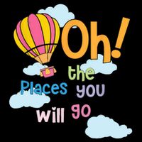 Hot Air Balloon Oh The Places You’Ll Go When You Read Drawstring Bag