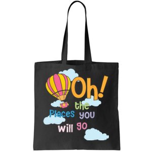 Hot Air Balloon Oh The Places You’Ll Go When You Read Tote Bag