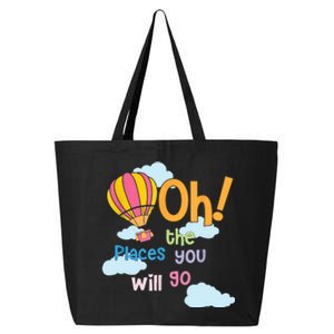 Hot Air Balloon Oh The Places You’Ll Go When You Read 25L Jumbo Tote