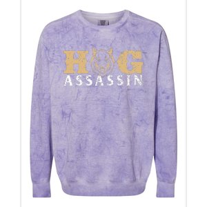 Hog Assassin Boar Hunting Wild Hog Hunter Colorblast Crewneck Sweatshirt