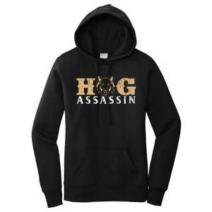 Hog Assassin Boar Hunting Wild Hog Hunter Women's Pullover Hoodie