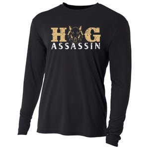 Hog Assassin Boar Hunting Wild Hog Hunter Cooling Performance Long Sleeve Crew