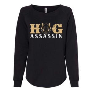 Hog Assassin Boar Hunting Wild Hog Hunter Womens California Wash Sweatshirt