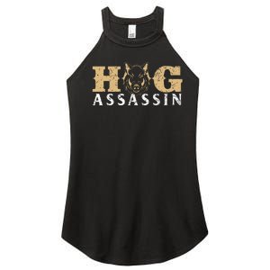 Hog Assassin Boar Hunting Wild Hog Hunter Women's Perfect Tri Rocker Tank