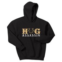 Hog Assassin Boar Hunting Wild Hog Hunter Kids Hoodie