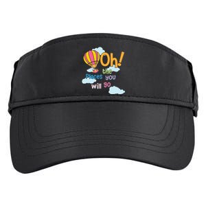 Hot Air Balloon Oh The Places You’Ll Go When You Read Adult Drive Performance Visor