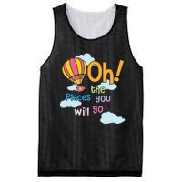 Hot Air Balloon Oh The Places You’Ll Go When You Read Mesh Reversible Basketball Jersey Tank