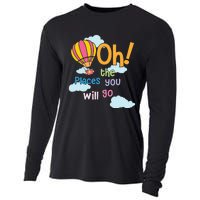 Hot Air Balloon Oh The Places You’Ll Go When You Read Cooling Performance Long Sleeve Crew