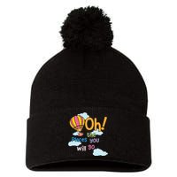 Hot Air Balloon Oh The Places You’Ll Go When You Read Pom Pom 12in Knit Beanie