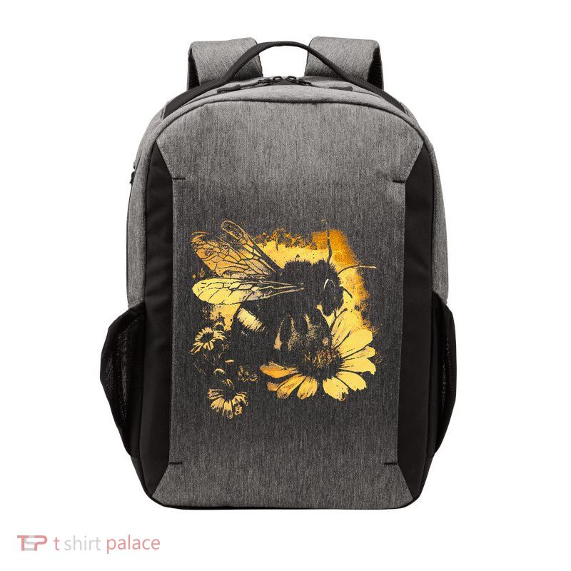 Honeybee And Bumble Bee For American Hive Beekeepers Vector Backpack