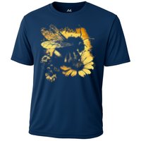 Honeybee And Bumble Bee For American Hive Beekeepers Cooling Performance Crew T-Shirt